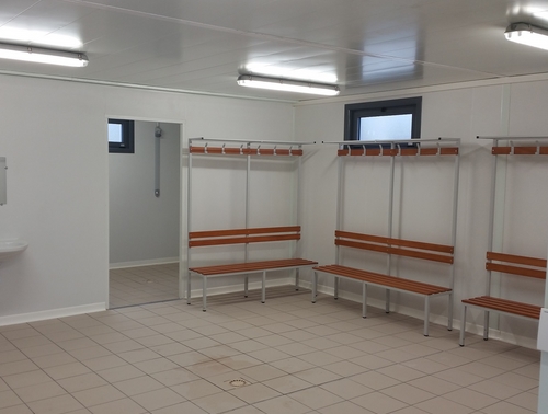 Aménagement vestiaires sportifs